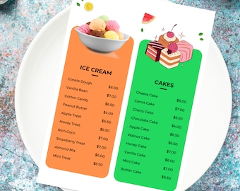 Editable Restaurant Menu Template - Modern Design for Cafe Owners and Small Businesses