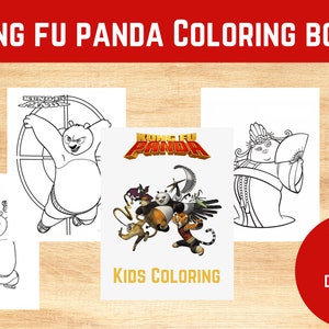 Kung Fu Panda Coloring Book: Embark on a Martial Arts Journey with Handmade and Customizable Pages