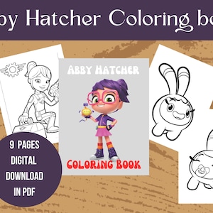Abby Hatcher Coloring Book for Kids - Printable Digital Download with 20 Pages of Fun and Adventure