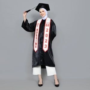 Estola de enfermería / Estola de graduación / Estola de enfermería personalizada / Estola de graduación / Estola de graduación personalizada / Estola bordada / Faja de graduación