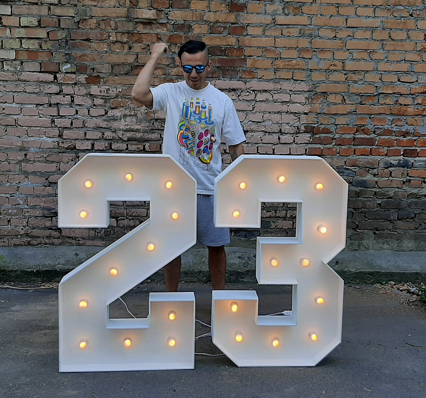 Light up Numbers 16 Sweet 16 Backdrop Big 21 Number Extra Large Birthday  Numbers Decor Marquee Letter Light 