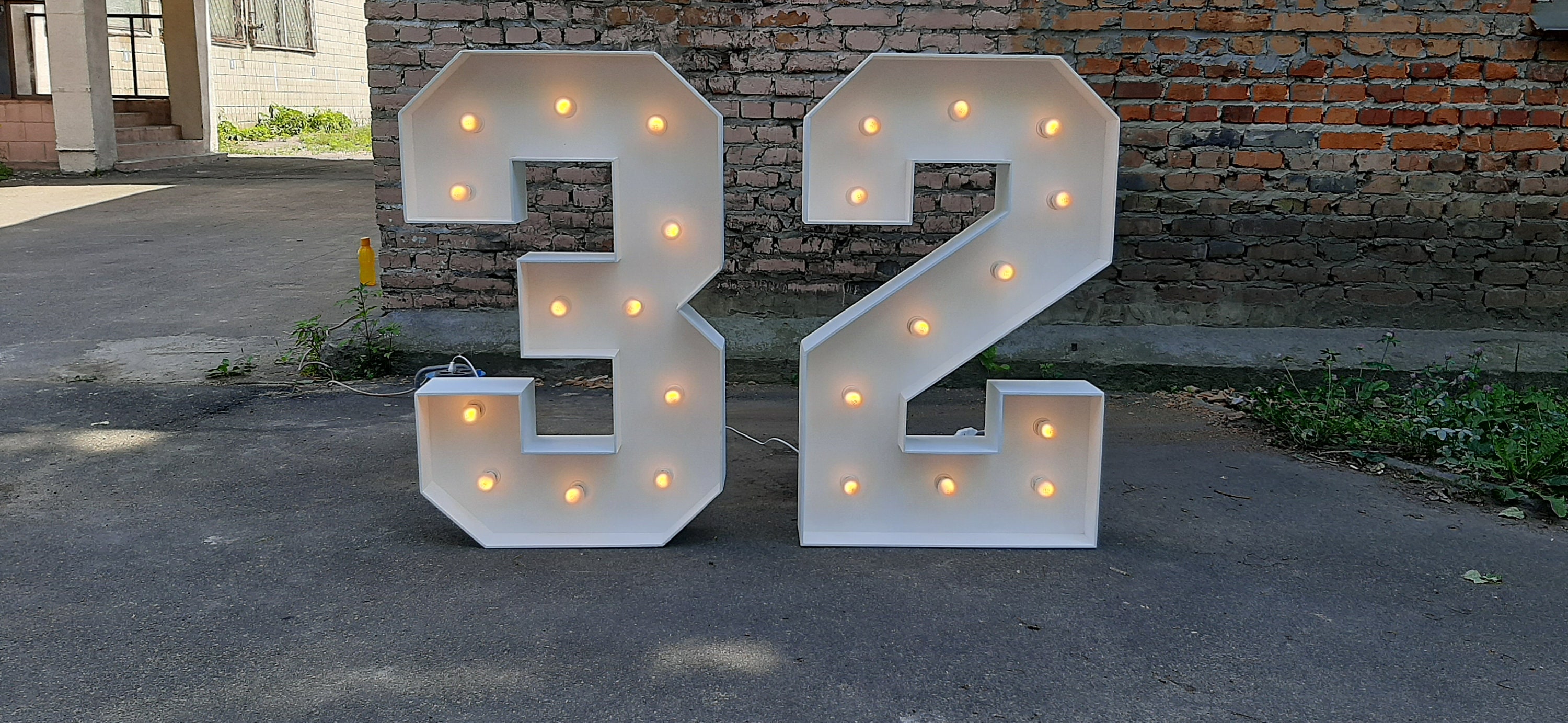 Large Marquee Numbers 4ft Tall, Giant Light up Numbers, Photo Booth ...