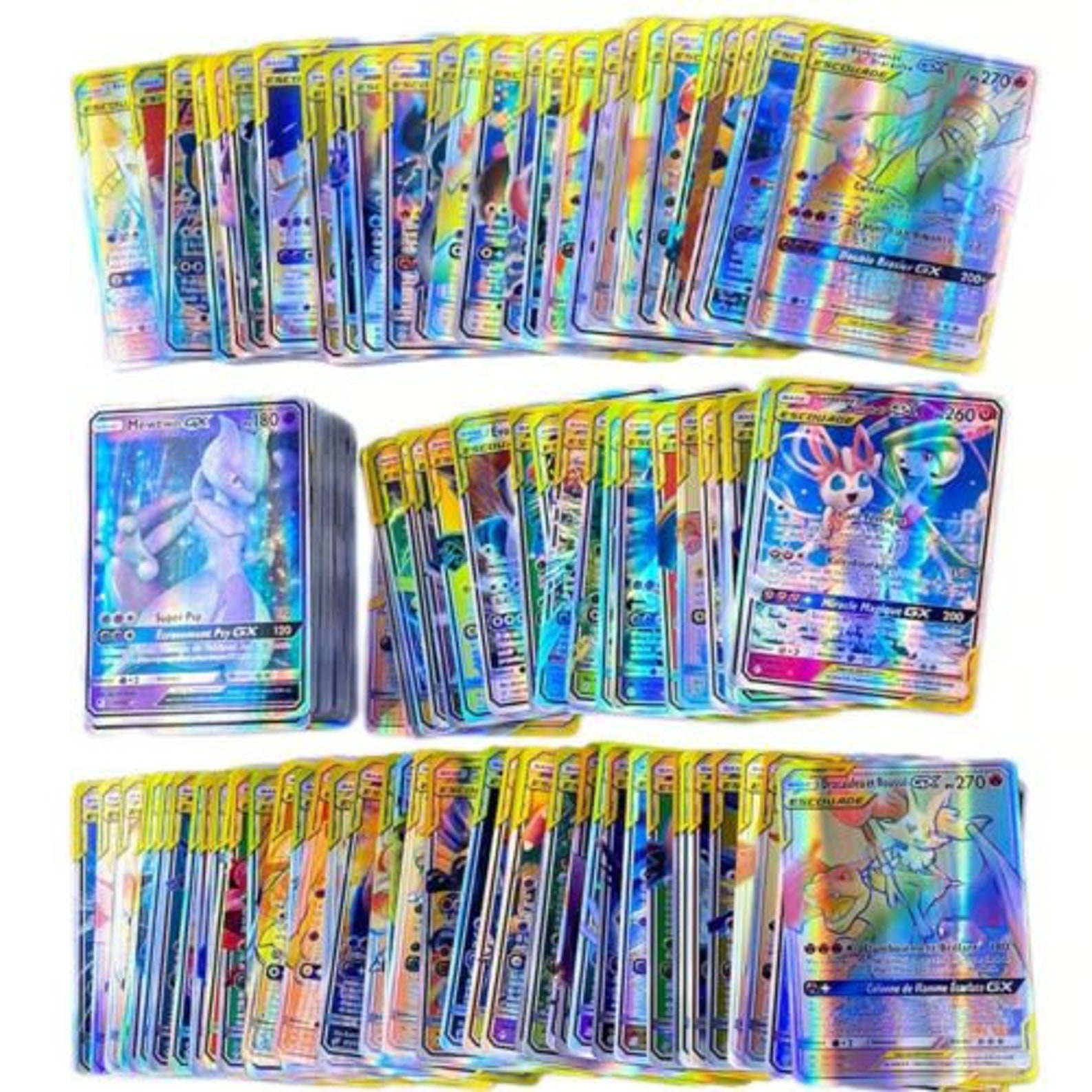 Lot Of 300 Pok mon Gx Rare French Brilliant Card Without Etsy