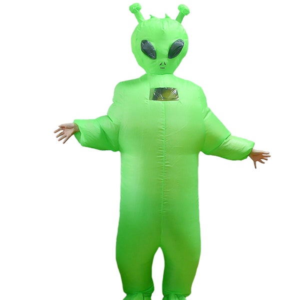Youth Inflatable Alien Costume; Unisex; Waterproof; Halloween Costume, Birthday, Cosplay, Holidays, Events