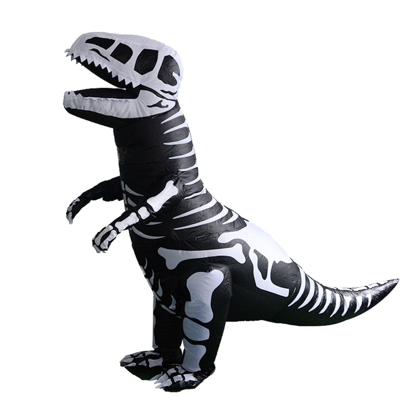 Inflatable Skeleton Trex Dinosaur Costume Unisex Children and Youth