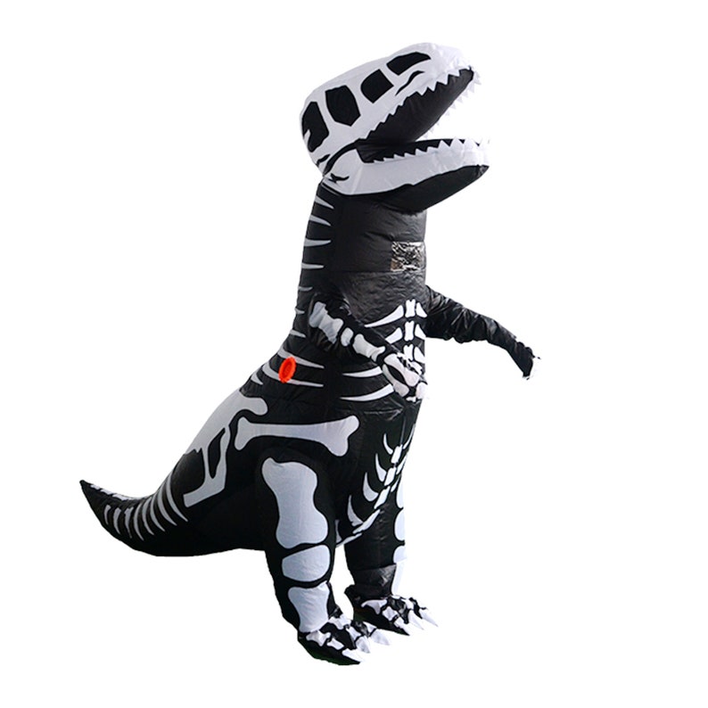 Inflatable Skeleton Trex Dinosaur Costume Unisex Children and Youth
