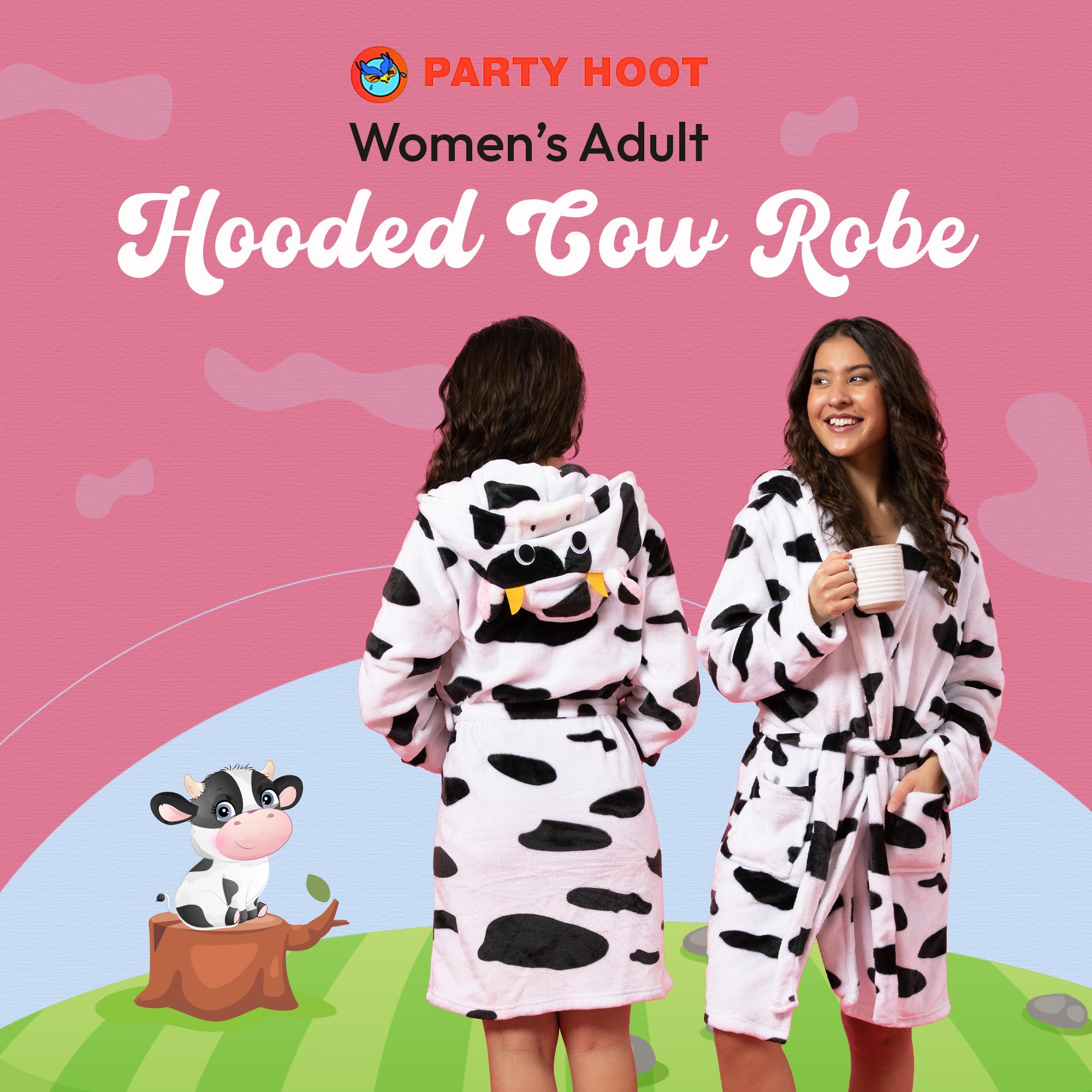 Cow Hooded Robe: Soft Cozy Loungewear - Etsy