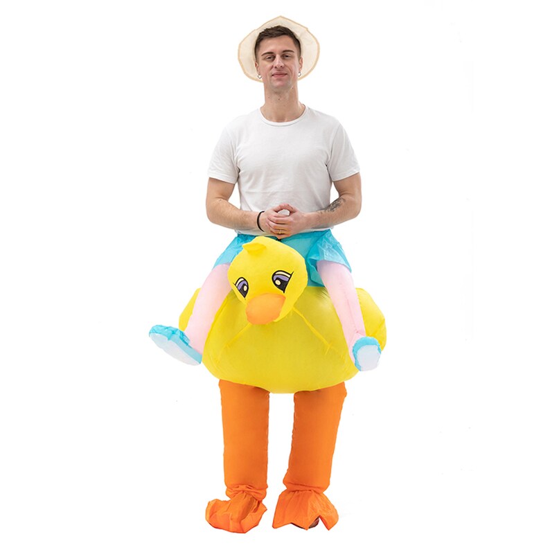 Adult Inflatable Rideon Duck Costume Adorable and Hilarious for