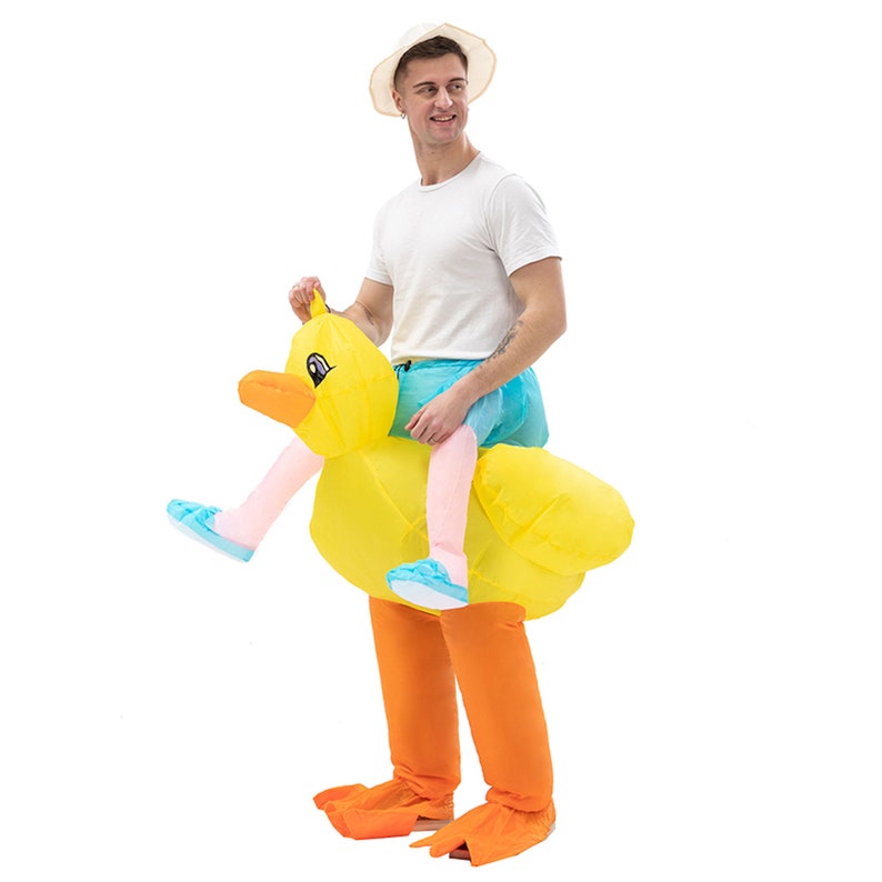 Adult Inflatable Rideon Duck Costume Adorable and Hilarious for