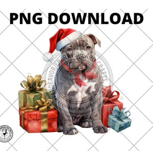 Christmas American Bully Pitbull PNG Sublimation Design, Dog Mom Christmas Png, Bully PNG, Christmas Animals Png, Digital Download, Xmas PNG