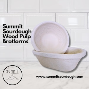 Reusable Wood Pulp Banneton Brotform Sourdough Bread Proofing Basket | Banneton for Sourdough Baking | Summit Sourdough