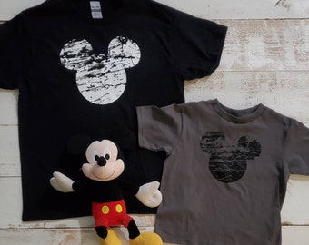 Camiseta retro de Mickey Mouse / Camiseta de viaje familiar a Disneyland