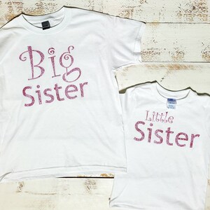 BIG BROTHER/SISTER custom made t-shirts for men, women, girl or boy. Size and color are customizable!