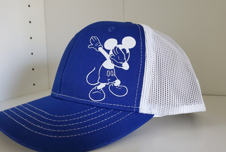 DABBING MICKEY Hat Outline Mickey Hat Customizable Hat Etsy