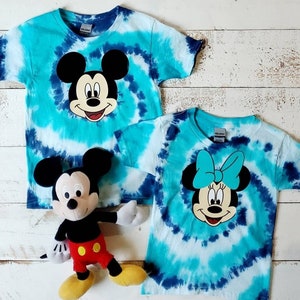 MICKEY or MINNIE Tie Dye Shirt, Disneyland Shirt | Disneyworld Shirt for Adults and Children. Perfect for Disneyland and Disneyworld trips!