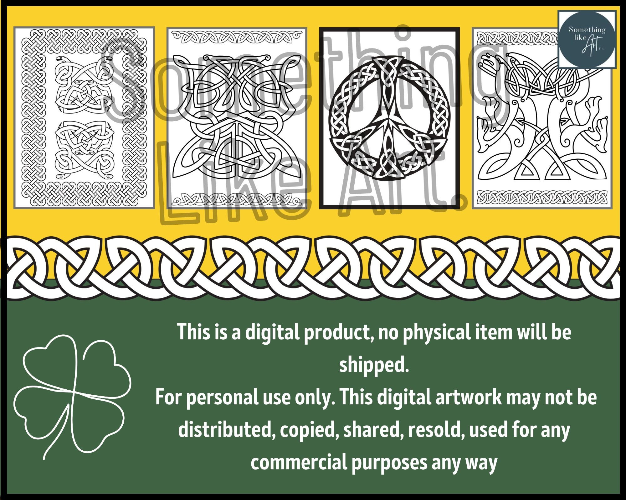 Colouring Book: Celtic Knots, Designs, Animals of Folklore | Adult