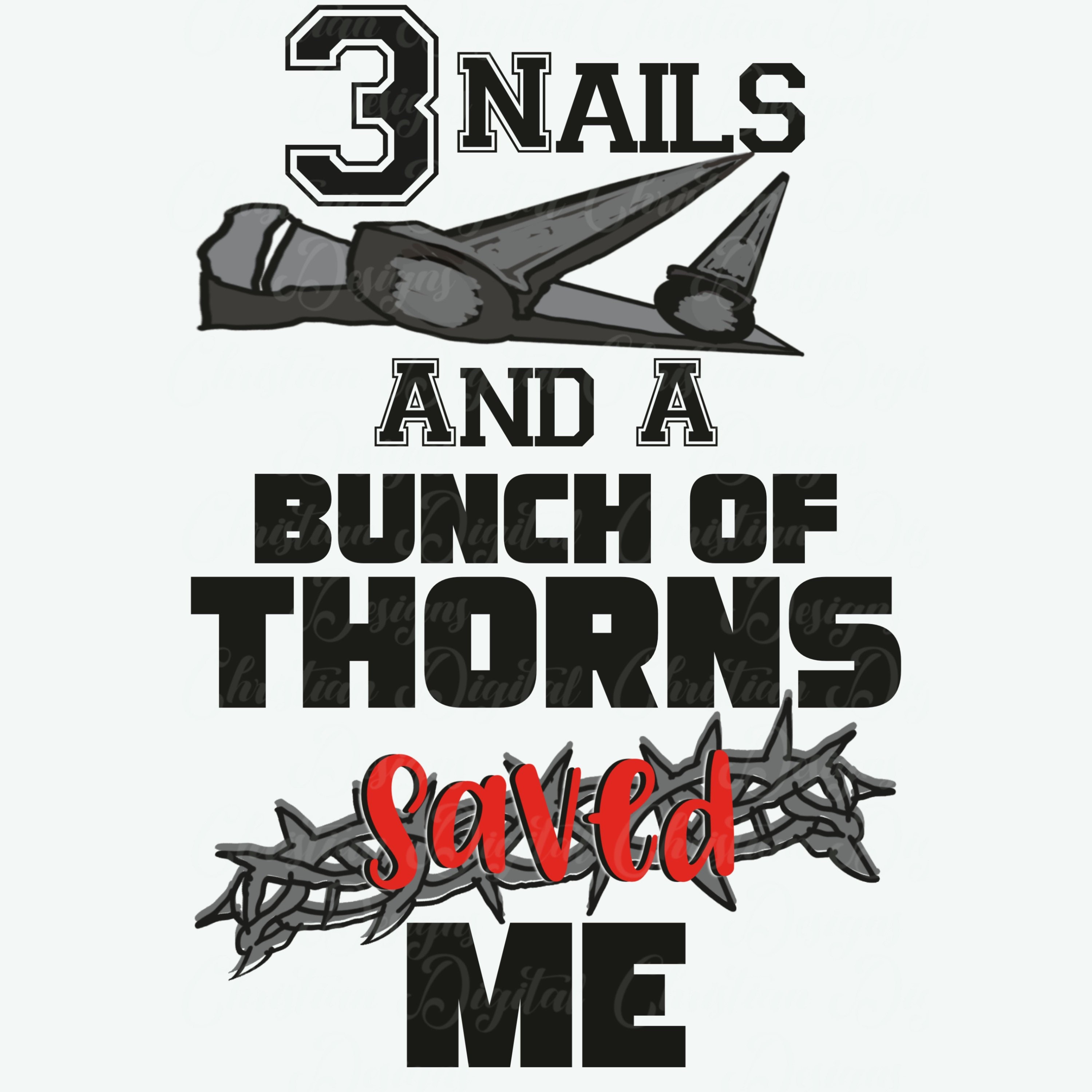 3 Nails Png, Jesus Png, Religious Png, Bible Quote Png, Christian Png