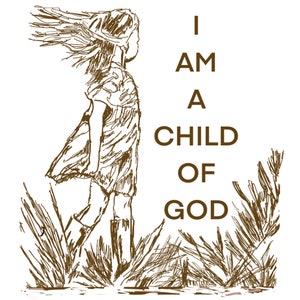 Kind Gottes, handgezeichnetes Png Sublimationsdesign, digitaler Download, druckbare PNG, religiös, christlich, spirituell, Cricut, Silhouette