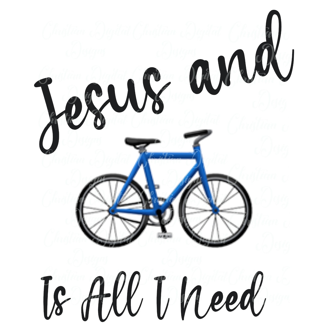 Bicycle Christian Clip Art Png, Digital Download, Sublimation Design