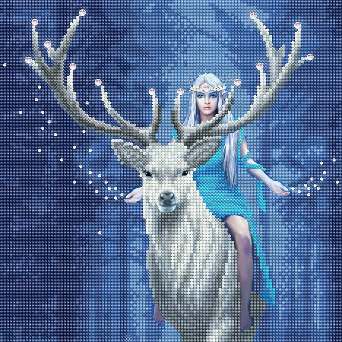 Craft Buddy Crystal Art/Diamond painting kit mounted on a Etsy