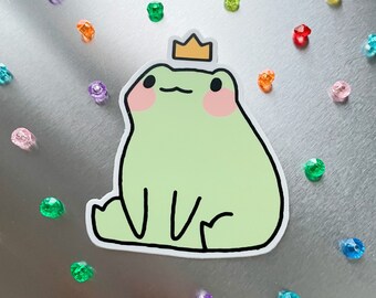 Frog Prince Princess Sticker