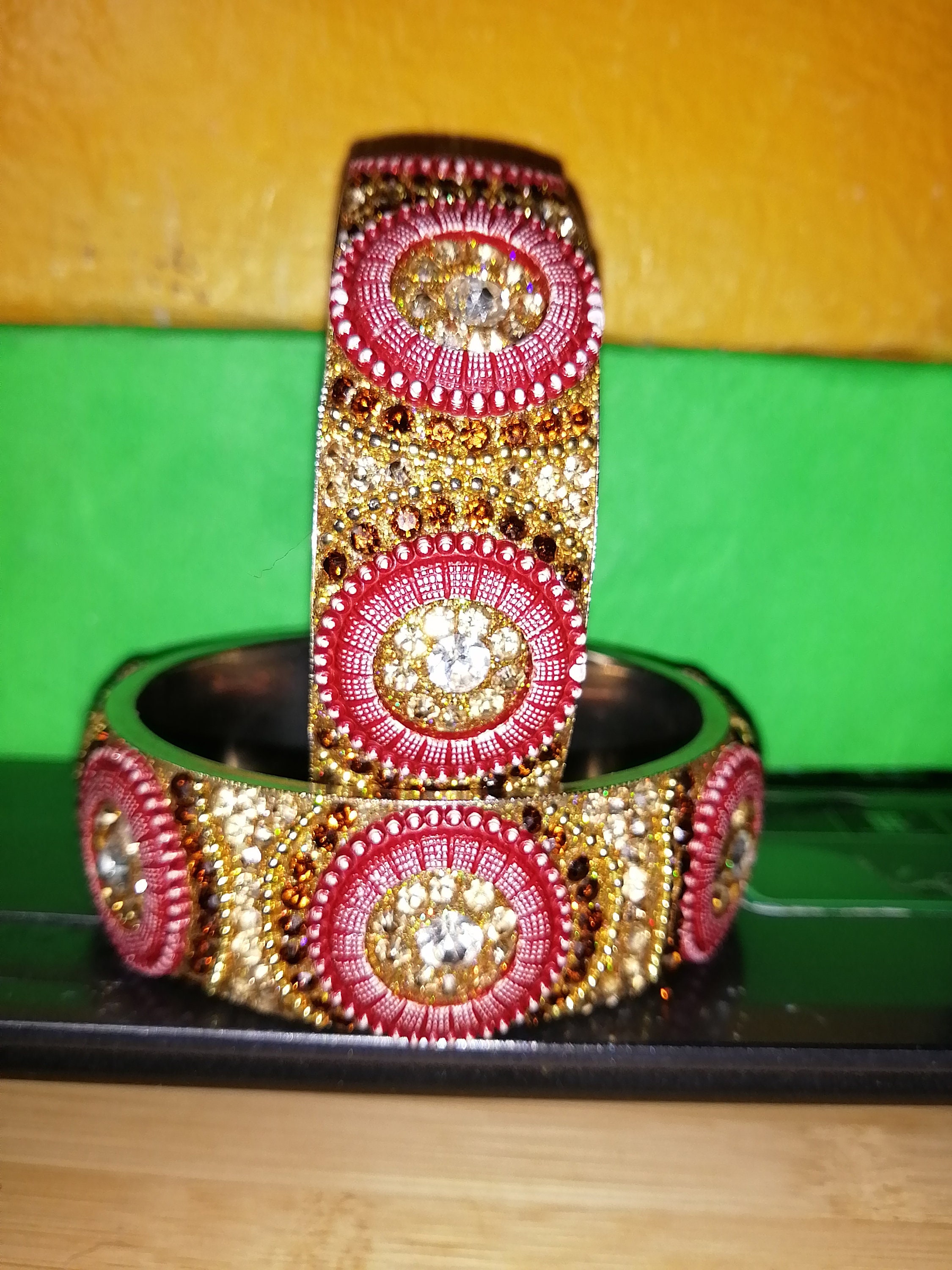 Plus Size Crystal & Rhinestone Bangles 8 inch SET Etsy