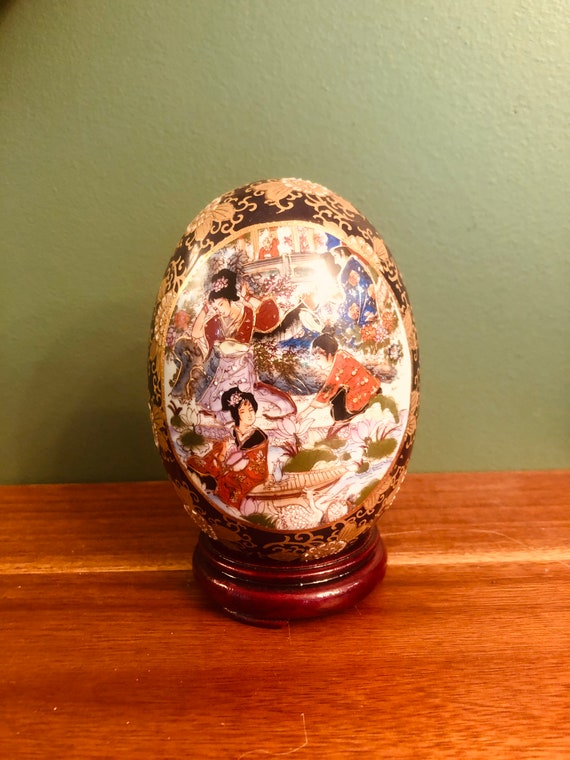 Hand painted Chinese decorative egg | Etsy