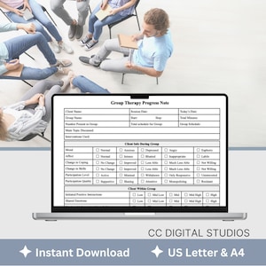 Group Therapy Progress Note - a fillable PDF, your go-to therapist office template for streamlined therapy notes. Enhance your psychotherapy group sessions with this efficient tool, offering customizable progress note tracking.