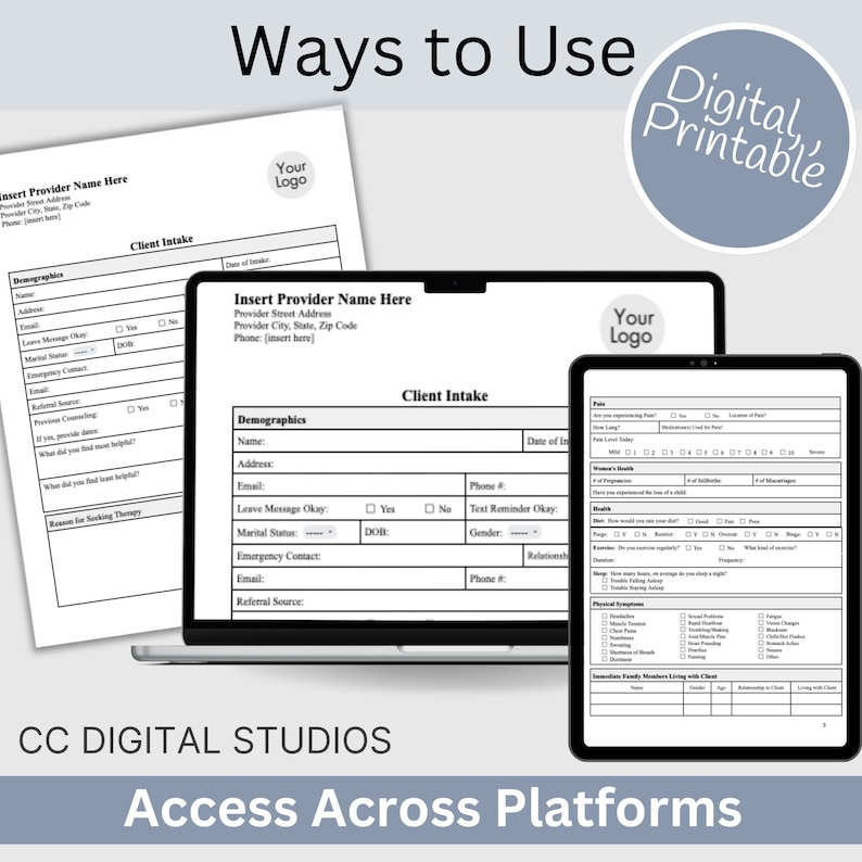 Mental Health Client Intake Form, a customizable Google Docs template specifically crafted for mental health practitioners, including therapists, counselors, psychologists, and social workers.