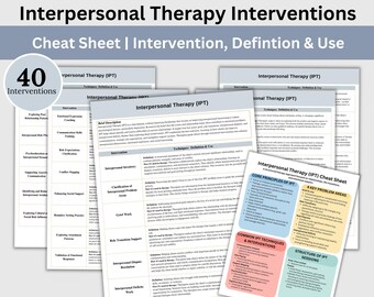 Intervenciones de terapia interpersonal: Guía práctica para la salud mental (PDF)