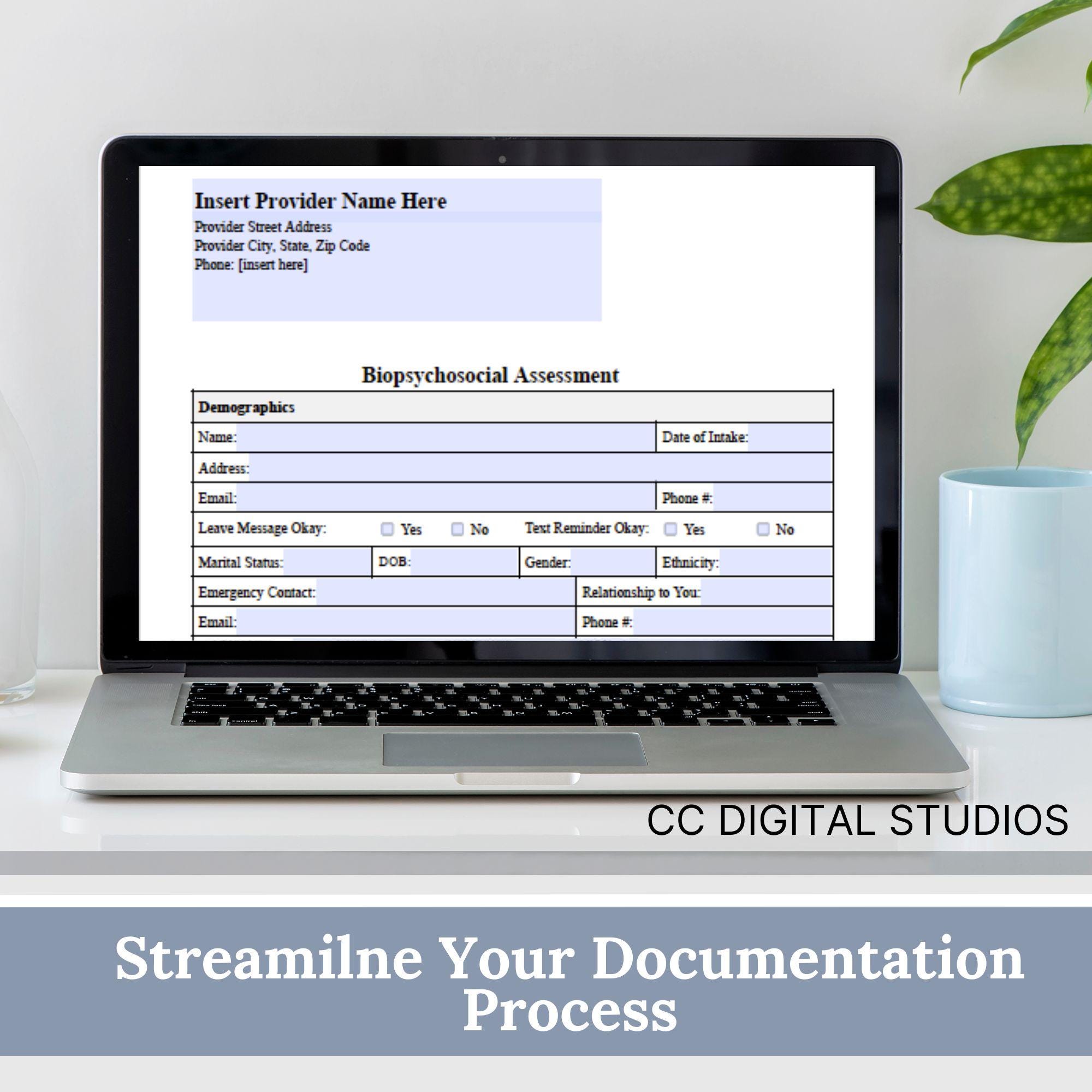 Counseling Forms Bundle: Therapy Intake, Progress Notes, Treatment Plan ...