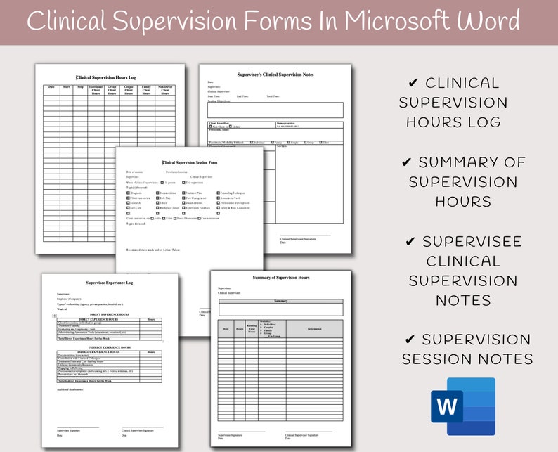 Clinical Supervision Notes Template Clinical Supervision Notes Template