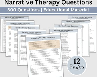 Narrative Therapy Questions Questions Guide Story Reauthoring Prompts Client Agency Healing Tool