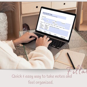 Progress Notes for Therapists, Fillable & Editable Form, Client ...