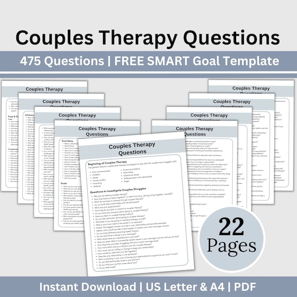 Therapist Marriage Worksheets Etsy Therapist Marriage Worksheets Etsy