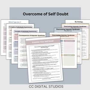 A person holding a journal with the words 'I am enough' written on it