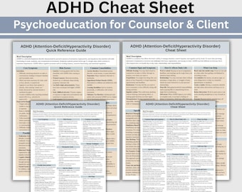 Aide-mémoire pour la thérapie du TDAH : Psychoéducation du conseiller et du client (téléchargement numérique)