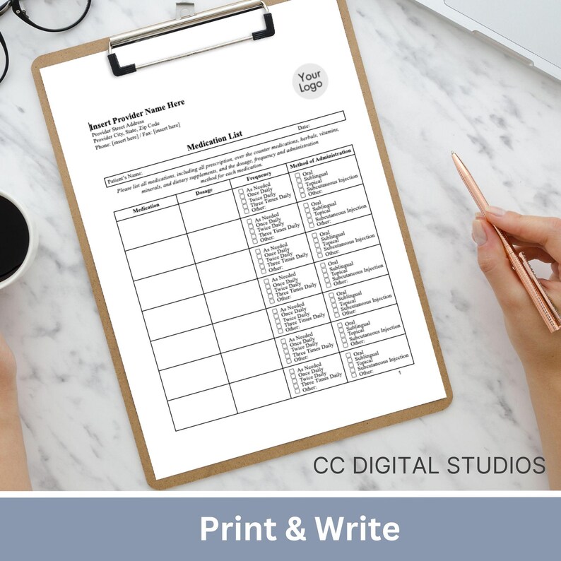 Side effects and interactions box with prompts to record new symptoms, food or alcohol cautions, and known interactions, enabling patients to spot patterns faster and bring clear notes to primary care and specialist visits
