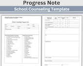 School Counseling Progress Note Template: Editable Google Doc