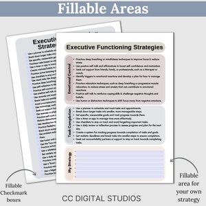 Emphasizing neurodivergent perspectives, it covers executive functioning skills such as impulse control, working memory, cognitive flexibility, planning, organization, self-monitoring, task initiation, emotional control, and task completion