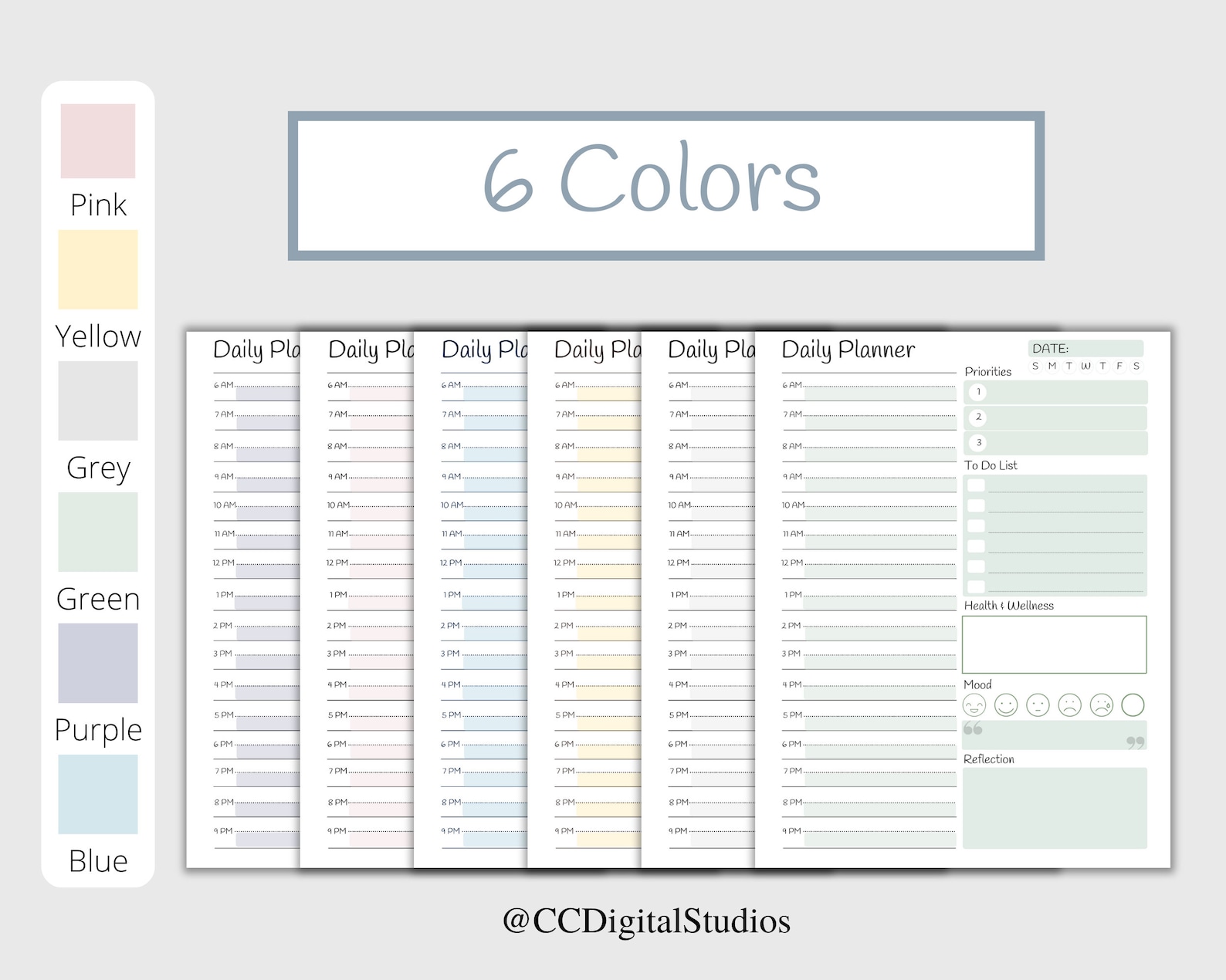 30 Minute Planner Printable, Simple Daily Planner, Time Blocking PDF ...