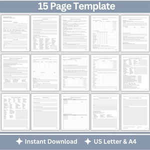 15-page comprehensive biopsychosocial fillable PDF template! Perfect for therapists, school psychologists, and professionals in psychology fields. Streamlining your therapist office, therapy  notes, psychology, therapy tool, therapy resource