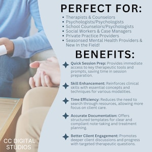 EMDR and IFS therapy cheat sheet printable showing phase prompts and parts reference tools for trauma informed mental health professionals