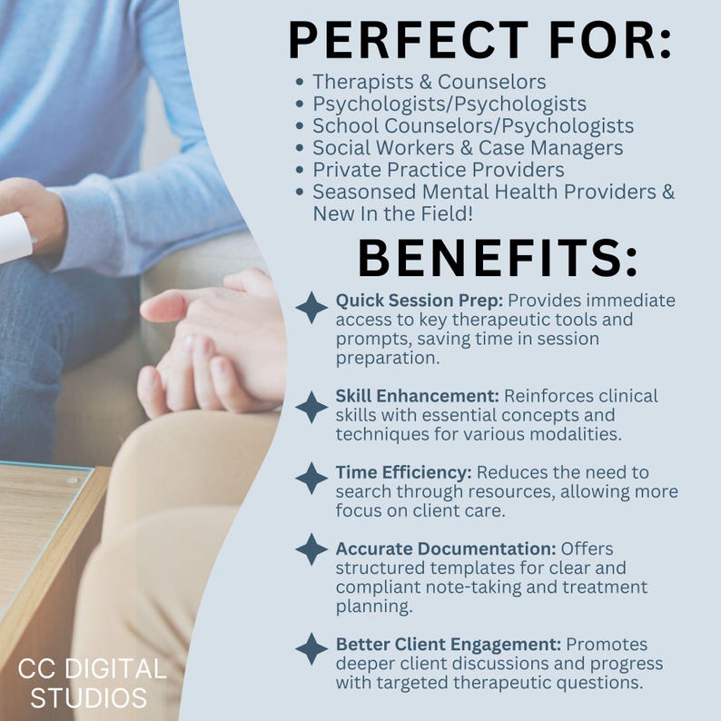 EMDR and IFS therapy cheat sheet printable showing phase prompts and parts reference tools for trauma informed mental health professionals