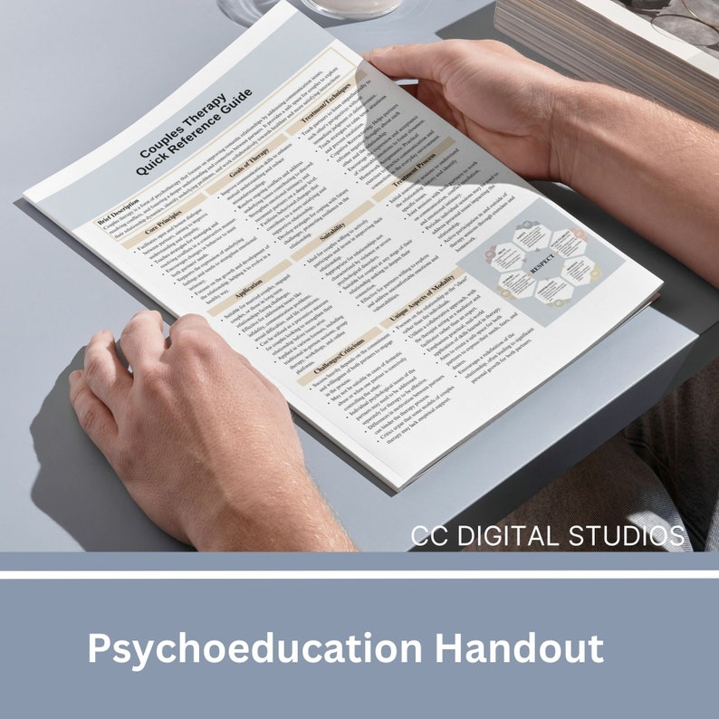 Couples Therapy Handout, Psychoeducation, Therapy Cheat Sheet ...
