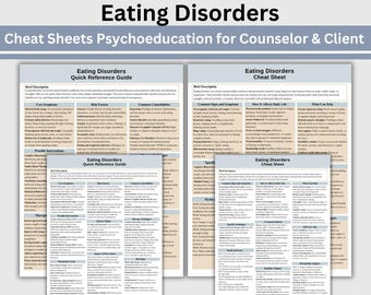 Folha de Dicas para Terapia de Transtornos Alimentares: Psicoeducação para Conselheiros e Clientes (Download Digital)