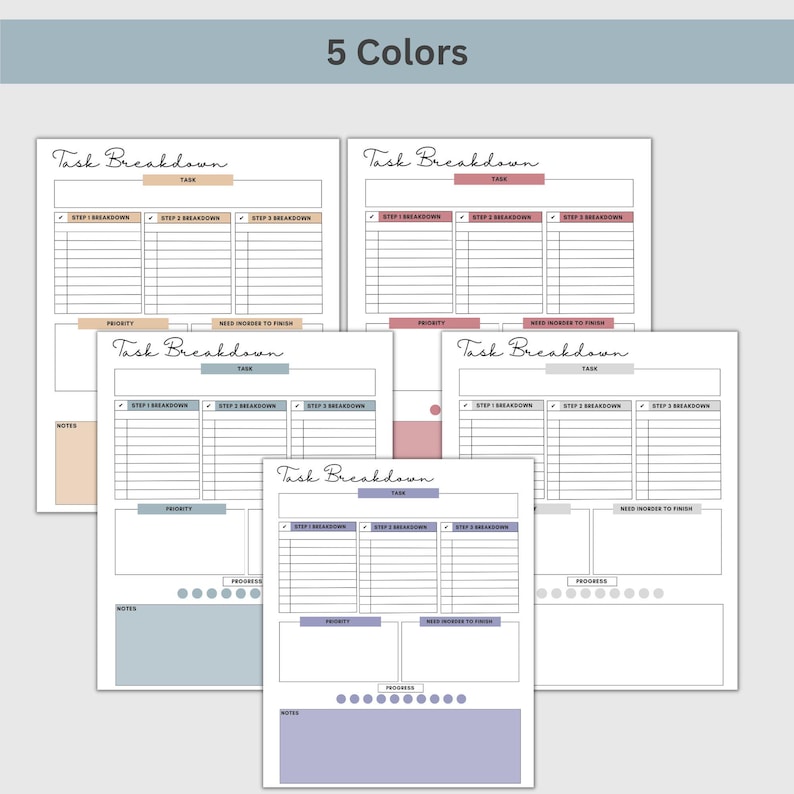 Project planner fillable PDF displayed in Adobe Reader with visible form fields for typing, designed for computer and tablet workflows and perfect for GoodNotes or Notability annotation during meetings and weekly planning