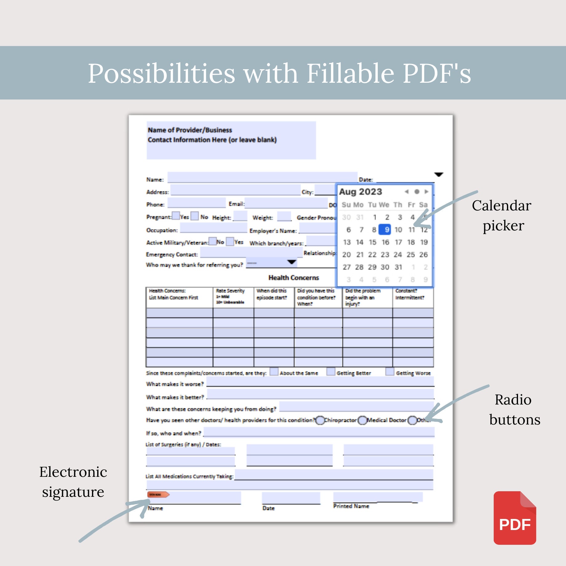 Custom PDF File, Custom Fillable PDF Design, Convert Word/google Doc