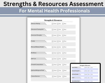 Herramienta de evaluación de fortalezas y recursos del cliente: PDF rellenable