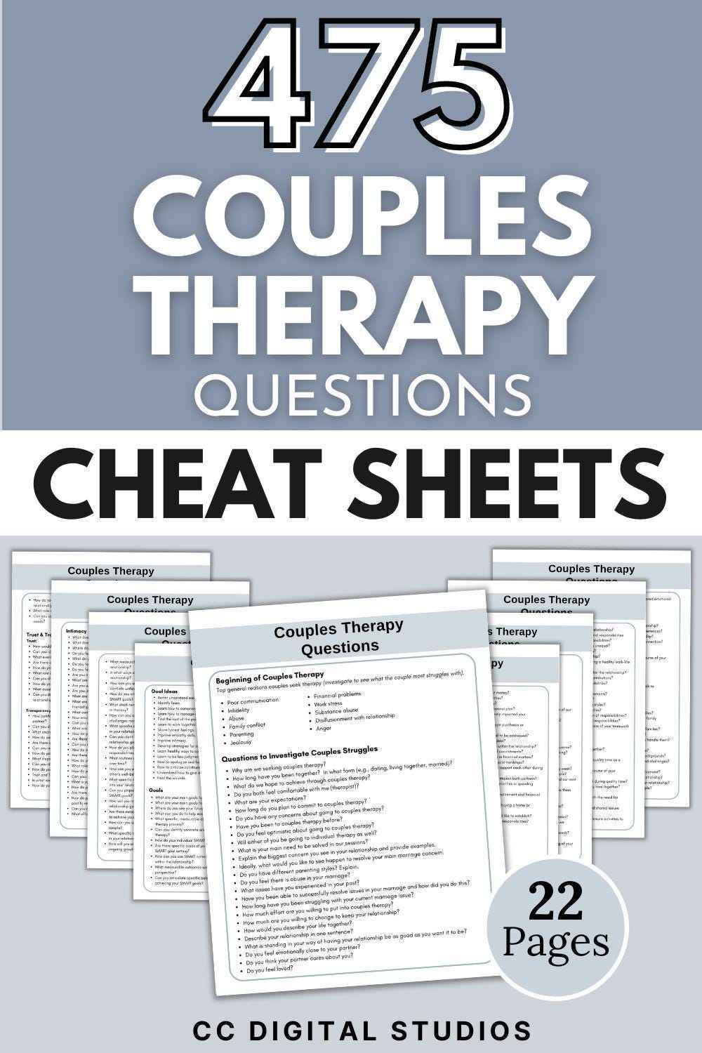Couples Therapy Questions: SMART Goals, Conversation Starters (digital Download) - Etsy